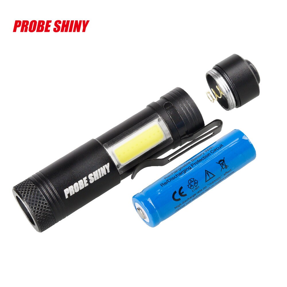 3000 Led Flashlight Portable Mini Xml-q5+cob Zoom 4 Modes Torch Flashlight Use Aa 18650 Battery Waterproof Lighting Lantern #N