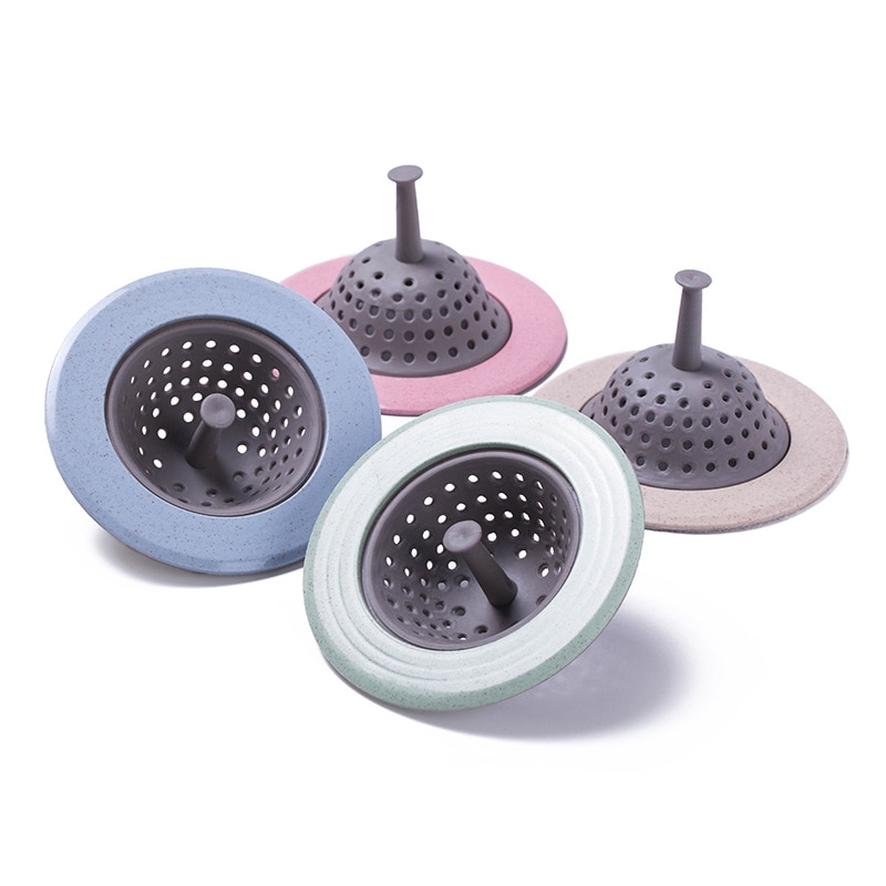 1pc Kitchen Funnel Bathroom Silicone Sink Strainer Stopper Floor Drain Hole Hair Catcher Tool Anti-blocking Kichen Accessories
