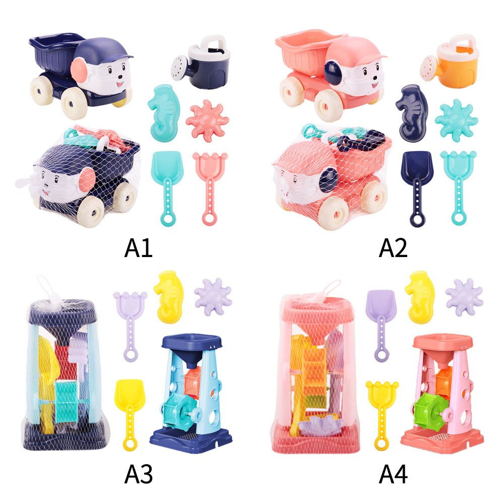 6 st baby strand sand leksaker barn sommar leksaker bilmodell sprinkler dusch spade verktyg klassisk lek leksaker