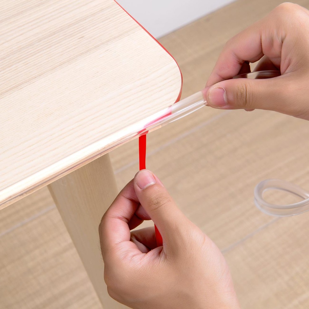 Baby Safety Desk Edge Cushion Table Edge Protecter Tape 1M Baby Collision Proof Edge Guards Soft Transparent Softener Bumper