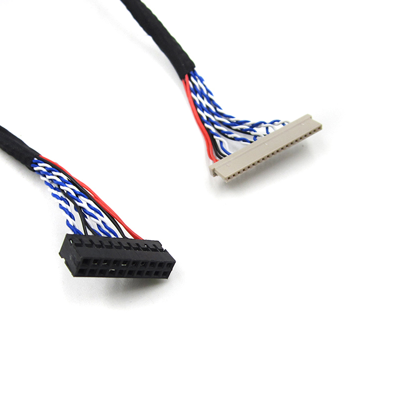 Universal 20Pin DF14 20-20 Signal 8-Bit LCD Screen Driver Board Line LVDS Screen Cable for RC Parts. 25mm Pin Spacing