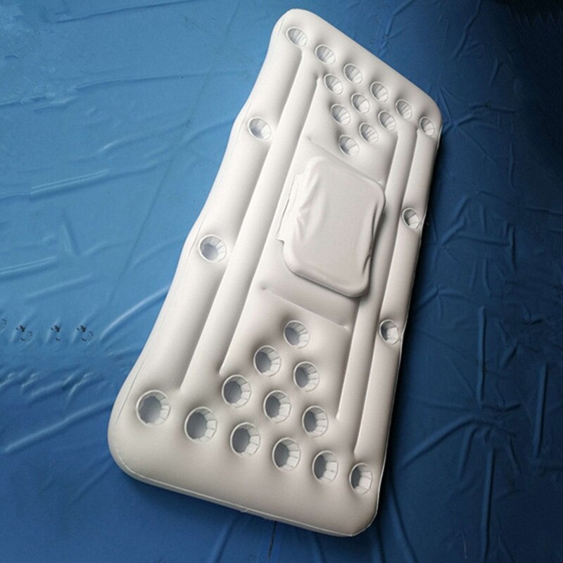 Bier Pong Zwembad Mat 28 Cup Gat Drijvende Rij Opblaasbare Zwembad Matras Water Tafeltennis Entertainment Drijvende Pad Volwassenen Party