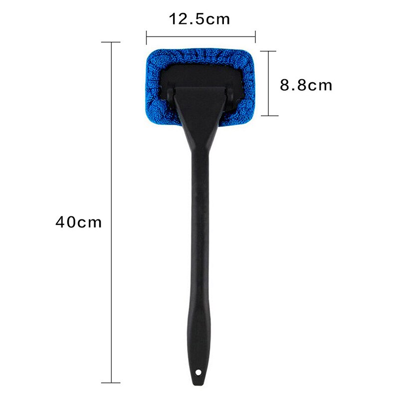 Window Windshield Cleaning Tool Microfiber Cloth Car Cleanser Brush with Detachable Handle Auto Inside Glass Wiper L5