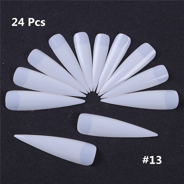 Valse Nagel Tips Kleur Kaart Praktijk Weergave Gereedschap Transparant Wit Gesp Ring Manicure Nail Art Tool: Pattern 13