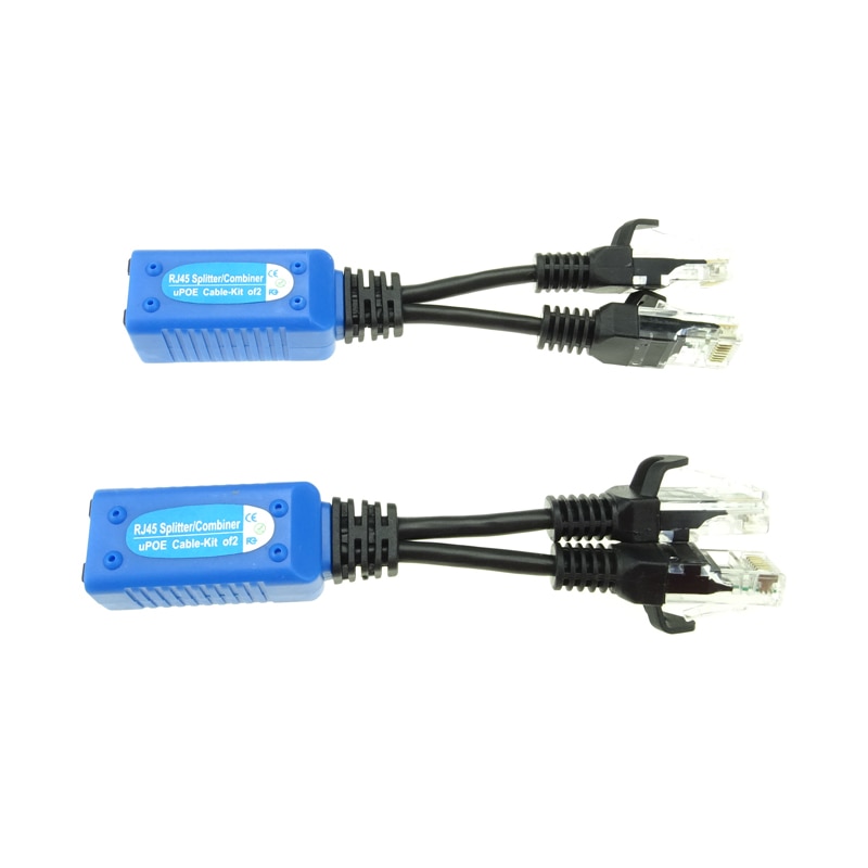 2 stücke/1 paar RJ45 Splitter combiner uPOE kabel, zwei POE kamera verwenden eine Netz kabel POE Adapter Kabel Anschlüsse passiv Energie Kabel