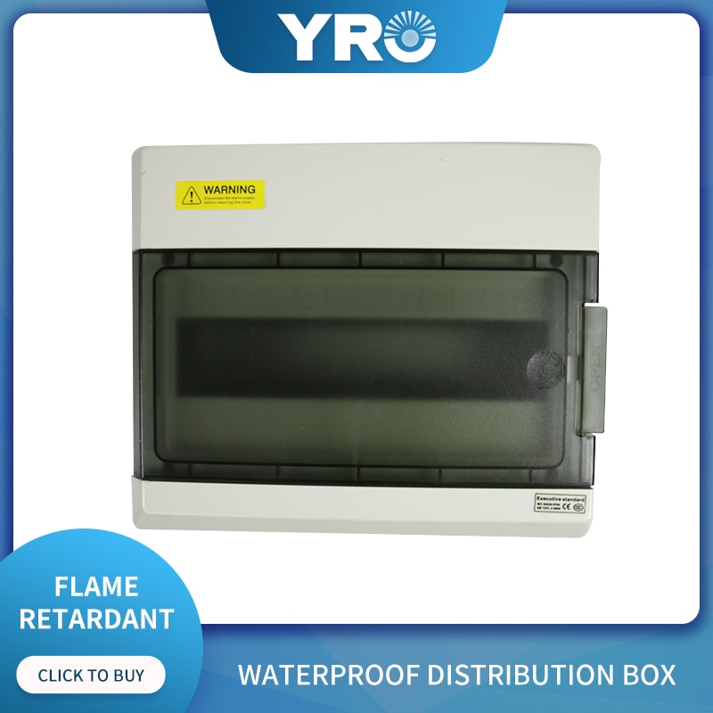 12 Manieren Din Rail Outdoor Waterdichte Elektrische Verdeelkast Circuit Breaker Mcb Power Plastic Junction Draad Doos IP65 SH12PN