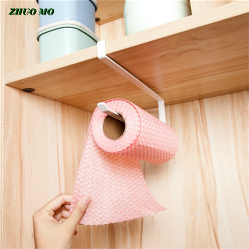 Keuken Papier Houder Organizer Storage Rack Pantry Borst Handdoeken Hanger Garderobe Handdoekenrek Opslag Plank Keuken Accessoires