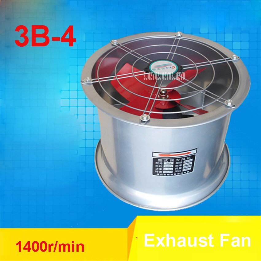 3B-4 Mini Wall Window Exhaust Fan Bathroom Kitchen Toilets Ventilation Fans 1400r/min Windows Exhaust Fan Installation 220V/120W