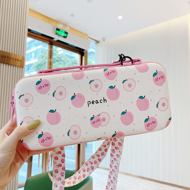 Cartoon Cute torba do przechowywania na suwak do konsoli Nintendo Switch konsola do gier Shell Cover Kawaii Travel futerał ochronny nowy prezent: K03