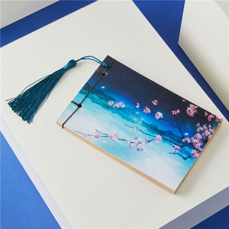Bullet Journal Notebook Weekly Planner Stationery Store School Chinese Style Tassel Retro Handmade Sketchbooks Notepad 016007: 5