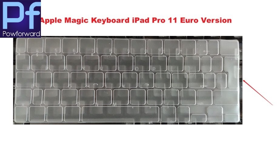 Euro US TPU Tangentbordsskydd för Apple Magic Keyboard iPad Pro 11 / 12.9: Magiska ipad 11 euro