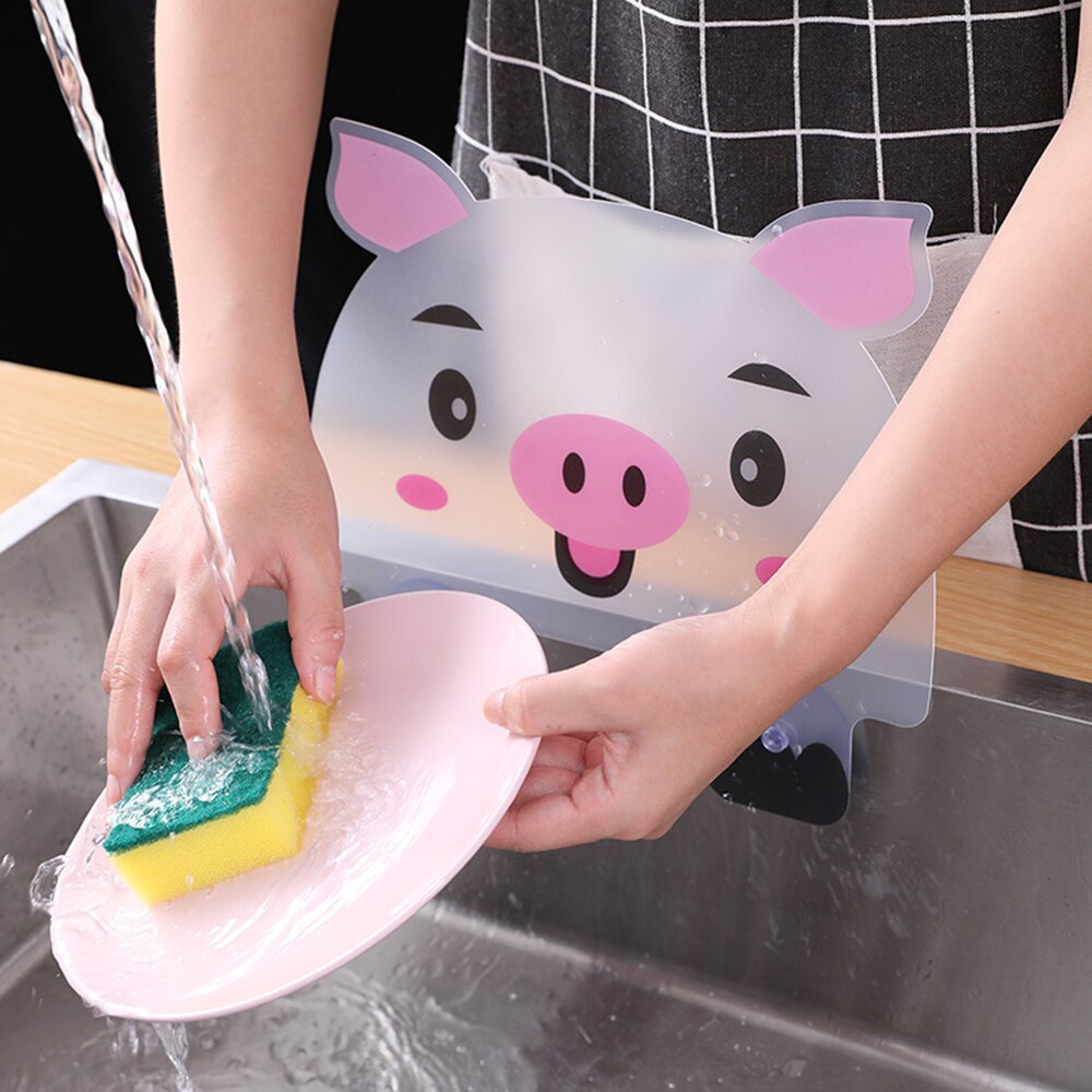 Leuke Water Splash Proof Water Zwembad Baffle Keuken Creatieve Cartoon Waterkerende Plaat Splash Olie Baffle