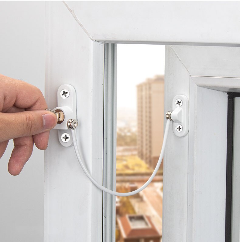 8 Teile/satz freundlicher Fenster Schutz Schlösser freundlicher Sicherheit Herbst Schutz Fenster Stopper Restrictor Baby Edelstahl Begrenzer
