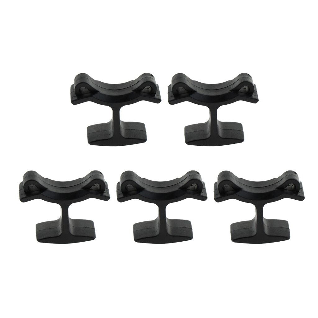 Perfeclan 5er- pack schiedsrichterpfeife fingergriff-clip-halterung für basketballtrainer fingerklemmen-zubehör schwarz