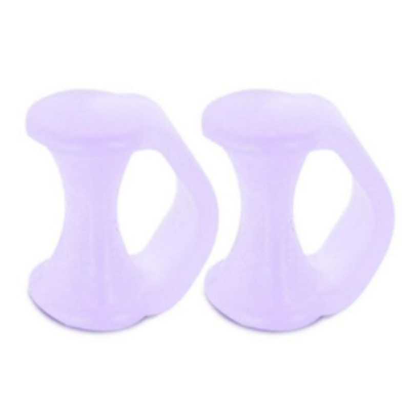 2 Stuks Teenseparators Teen Siliconen Bunion Guard Voetverzorging Orthopedische Vinger Teen Separator Correctie Pad Foot Care Tool: Licht Groen