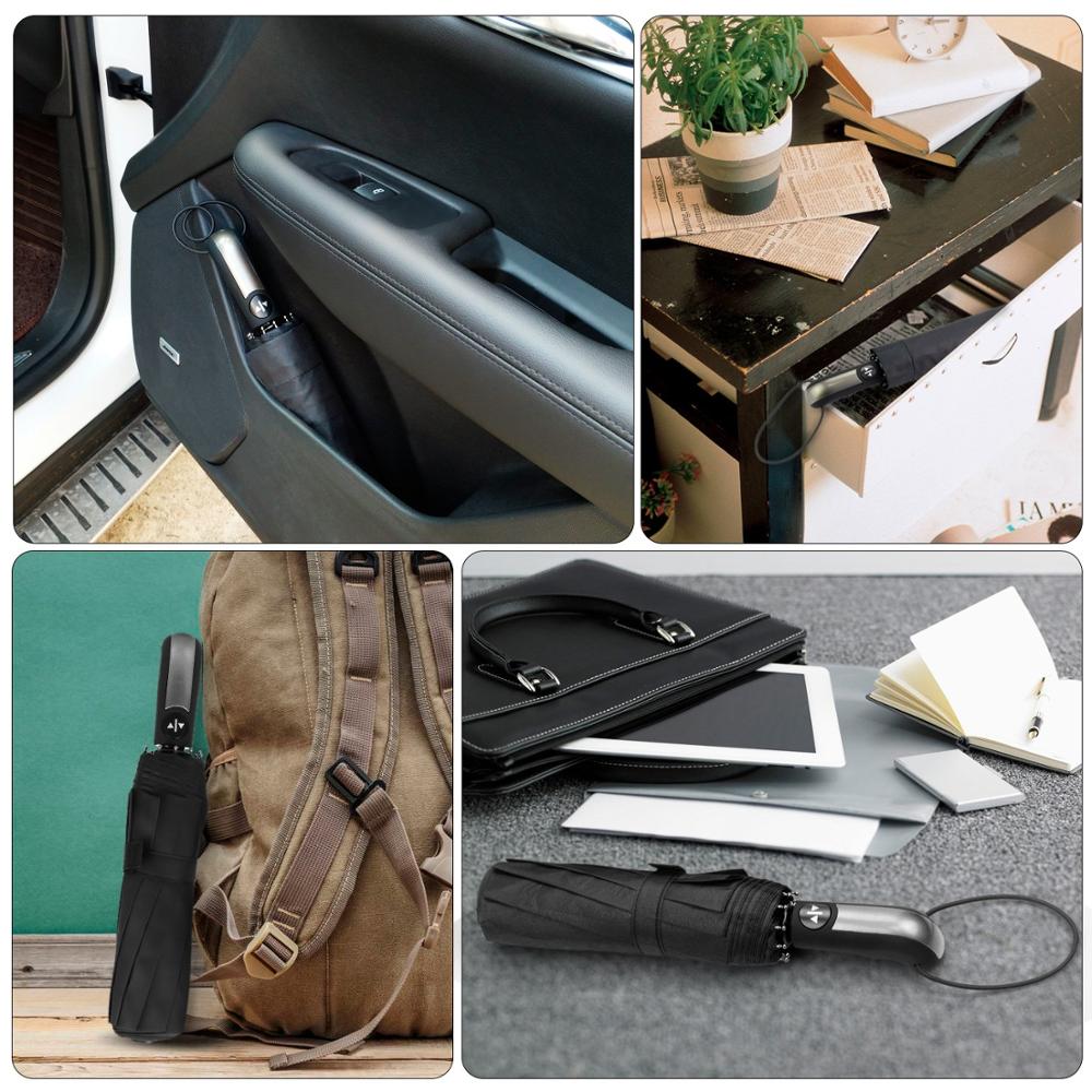 Wind Resistant Three Folding Automatic Umbrella Rain Women Auto Luxury Big Windproof Umbrellas Men Frame Windproof 10K Parasol