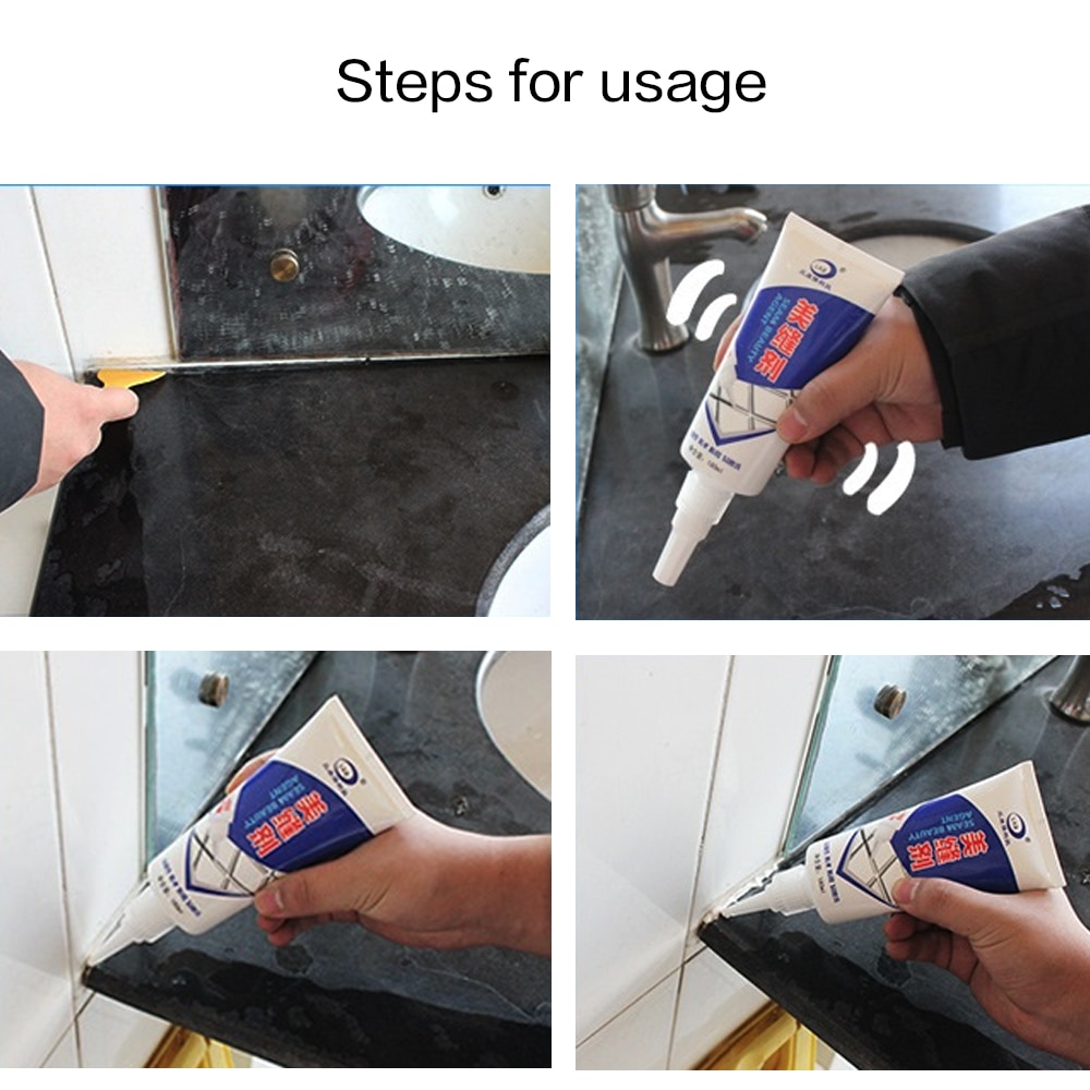 Wall Porcelain Bathroom Paint Cleaner Tile Gap Repair Color Pen Waterproof Mouldproof Filling Agents Sealant Gap Filler