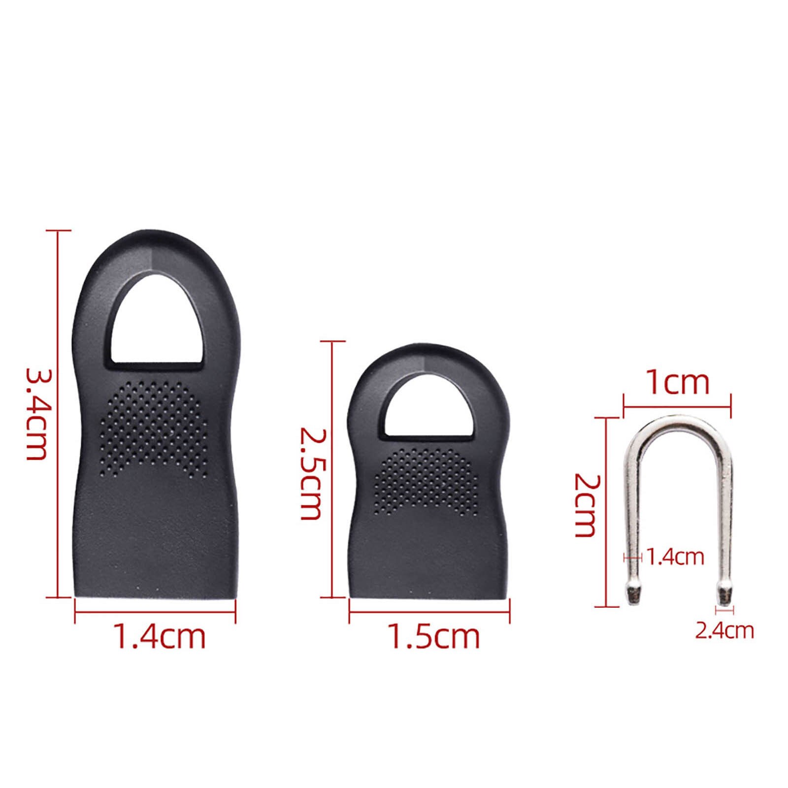 10PC Multifunctional Detachable Zipper Puller Set Removable Zipper Head Zipper Lightning Repair Kits For Down Jackets And Bags