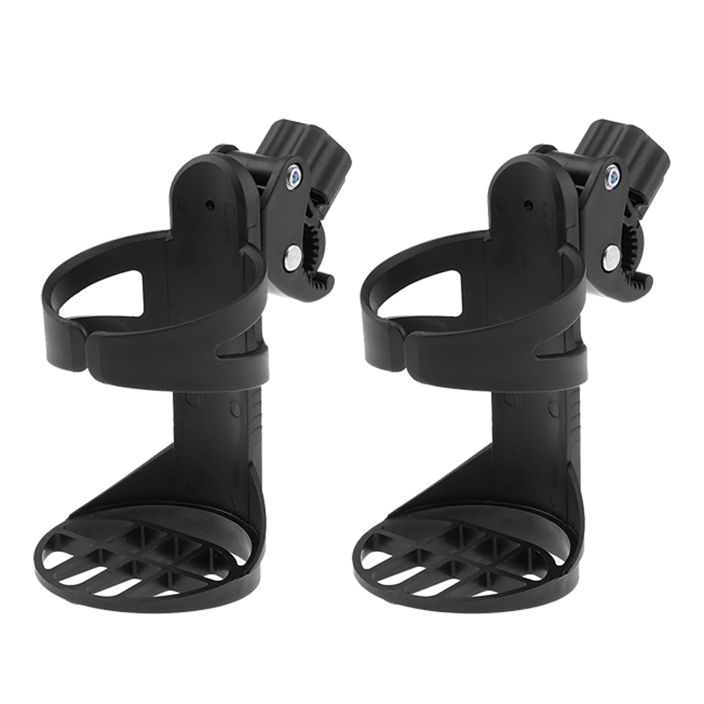 2 stk clip-on kopholder til /kørestol/rollator ældre uden spild