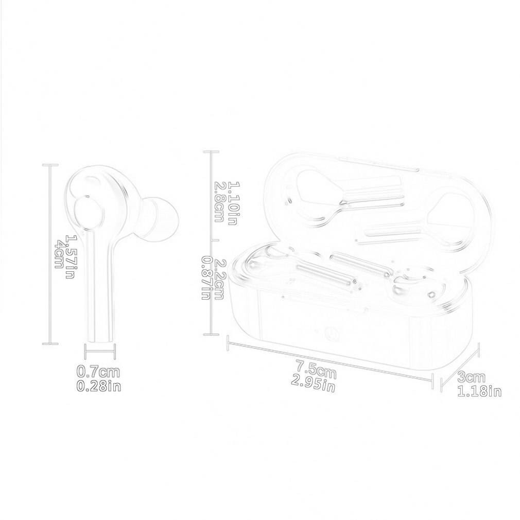 TW08 Vertaling Oortelefoon Tws Bluetooth 5.0 Oortelefoon Stereo Ruisonderdrukking Draadloze Koptelefoon Sport Headset Met Opladen Bin