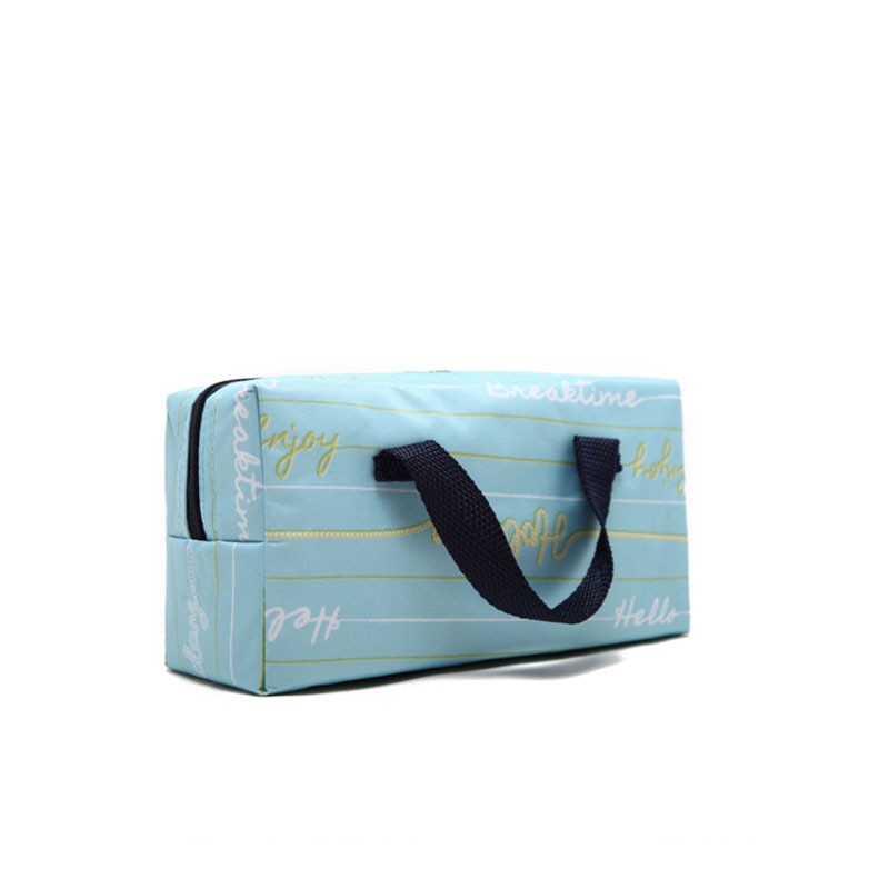 1.5L portable small lunch bag mini cooler handbag thermal meal drinks fresh carrier bag ice pack insulated cans holder cool bag