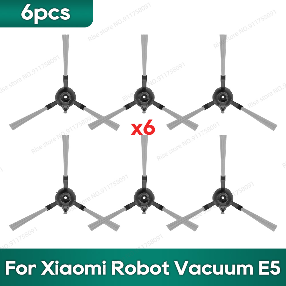 Compatível com os acessórios de reposição do Xiaomi Robot Vacuum E5, Filtro de Mop, Escova Lateral, Pano de Limpeza.: vinho
