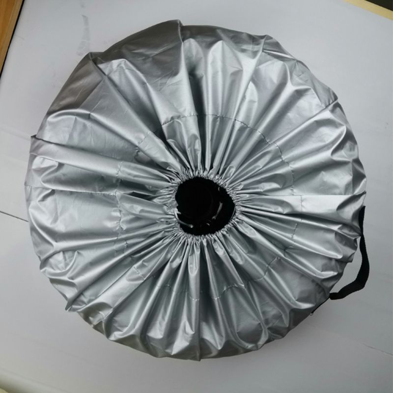Capa protetora de pneu de carro, capa de prata, pano para reposição de pneus, sacos de armazenamento de pneu para carros, capas de proteção para rodas em 4 temporadas, 1 peça