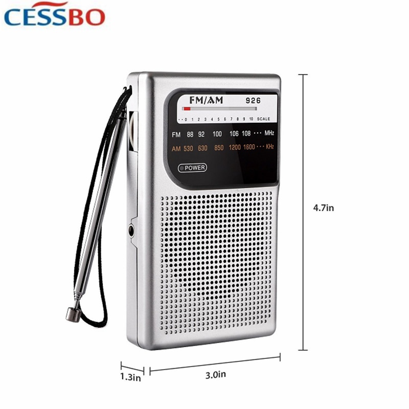 Draagbare Batterij Transistor Radio Fm Am Muziekspeler Mini Pocket Radio Stereo Speakers Rohs Ce-certificering Met Oortelefoon Jack