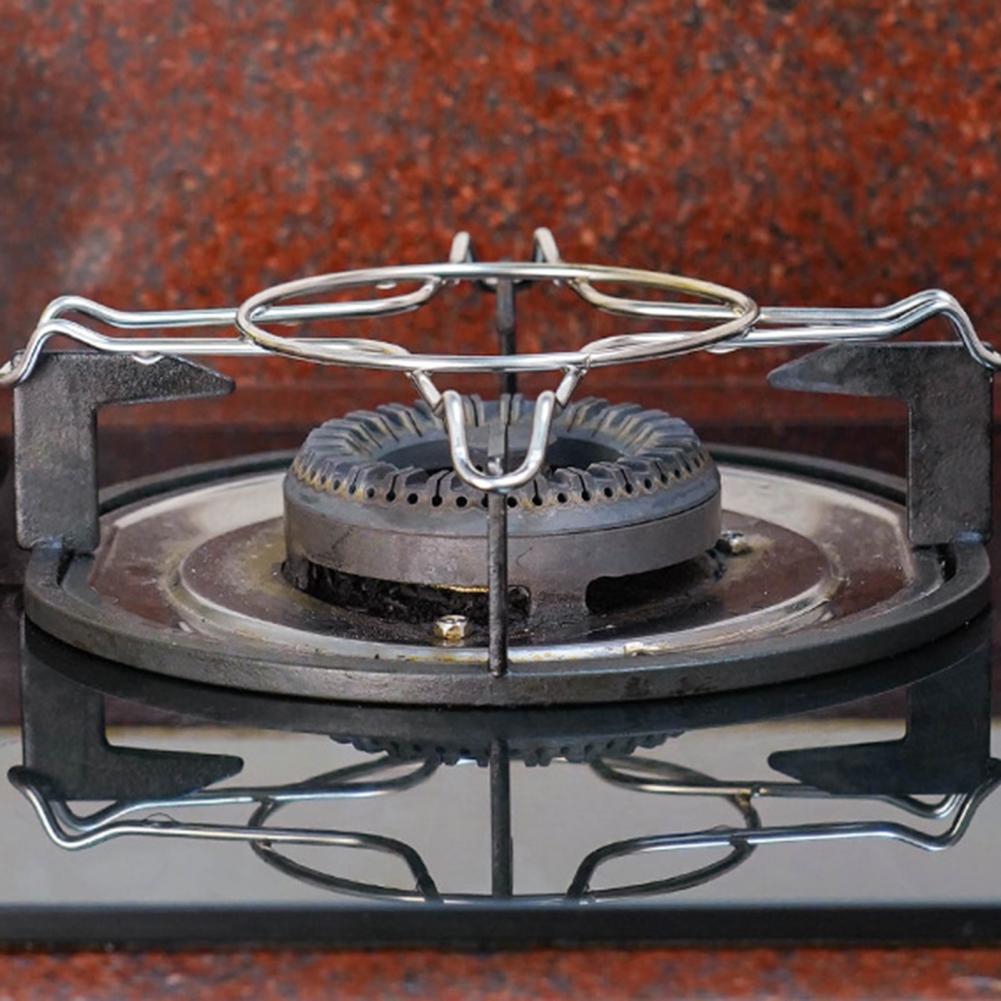 Useful Pan Stand Durable Not Easy Deformed Lightweight Anti-skid Portable Stovetop Support