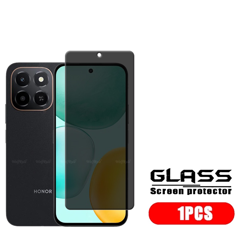 1/2/3/4Pcs For Honor X6C Glass Huawei Honor X6C Tempered Glass 9H HD Protective Privacy Anti-Spy Glue Screen Protector Honor X6C: DEEP BLUE