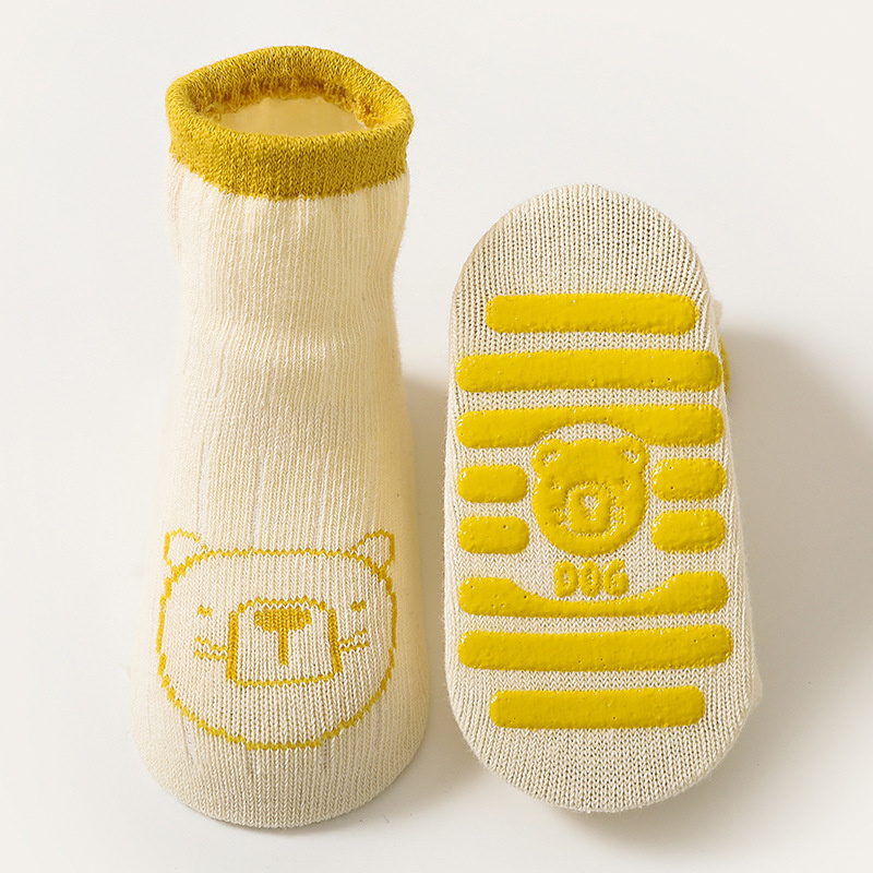 0-3 Jaar Oud Herfst Winter Baby Jongens Sokken Schattige Beer Pasgeboren Baby Baby Floor Sokken Zachte Katoenen Anti-Slip Sokken Voor Baby Meisjes: 11 / M(1-3T)