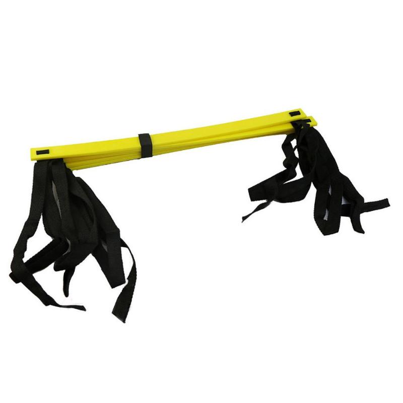 6/7/8/12/14 ringte nylon stropper smidighet stige trening fangstmann fotball fotball hastighet trening sport trapp stige utstyr: 3m 6 trinn