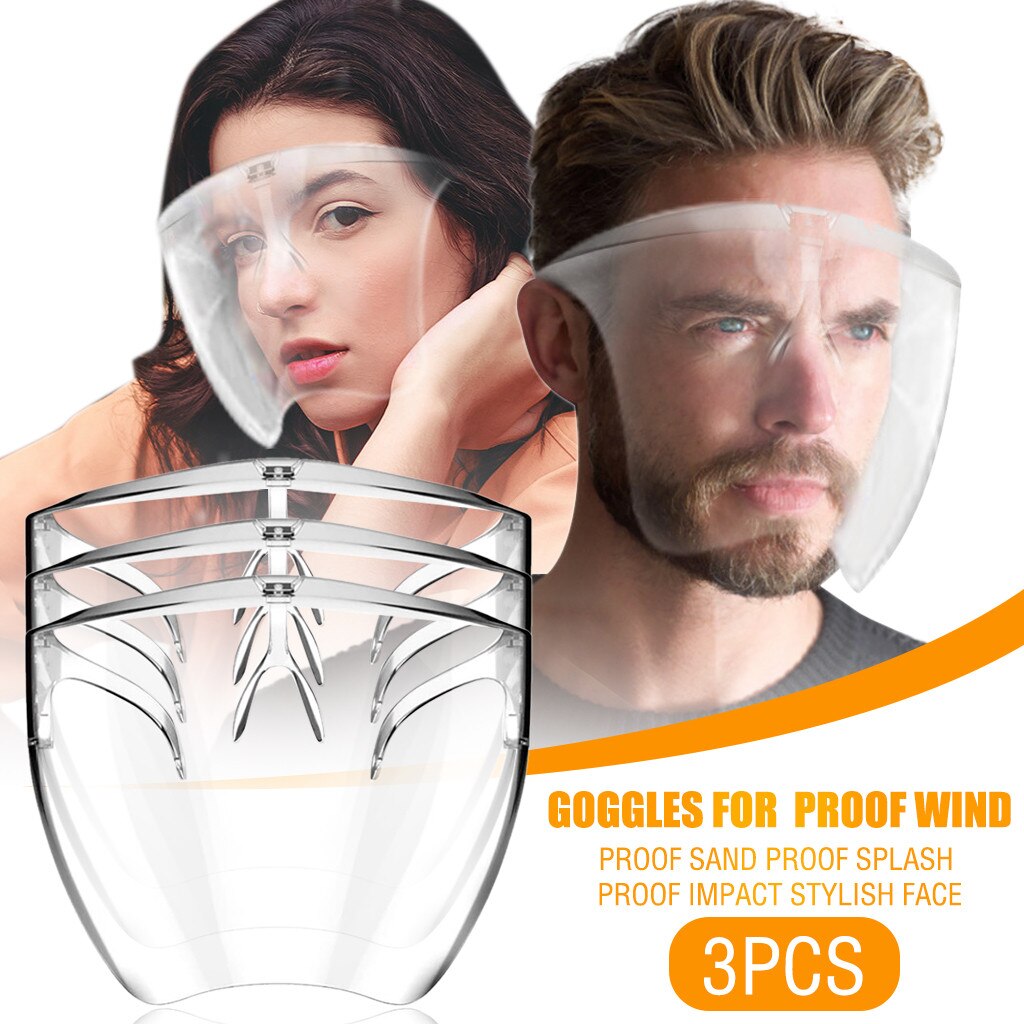 2/3/4/5/10Pc Heren Masker Proof Wind Proof Zand Proof Splash Gezicht impact Shield Anti-Shock En Anti-Splash Masker Маска Для Лица: 3PC