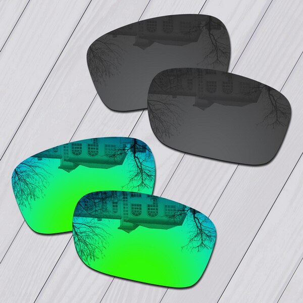 E.o.s lentes de substituição, com polarização melhorada para óculos de sol oakley jupiter squared-múltipla escolha: Black-Green