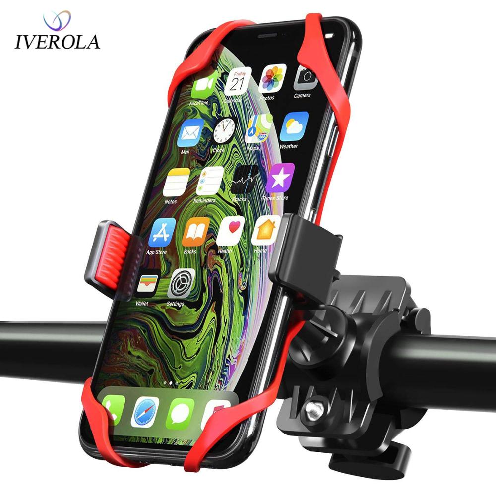 Univerola vélo et moto Support de téléphone pour iPhone Xs Samsung Galaxy Support de guidon universel pour vtt GPS Support de vélo