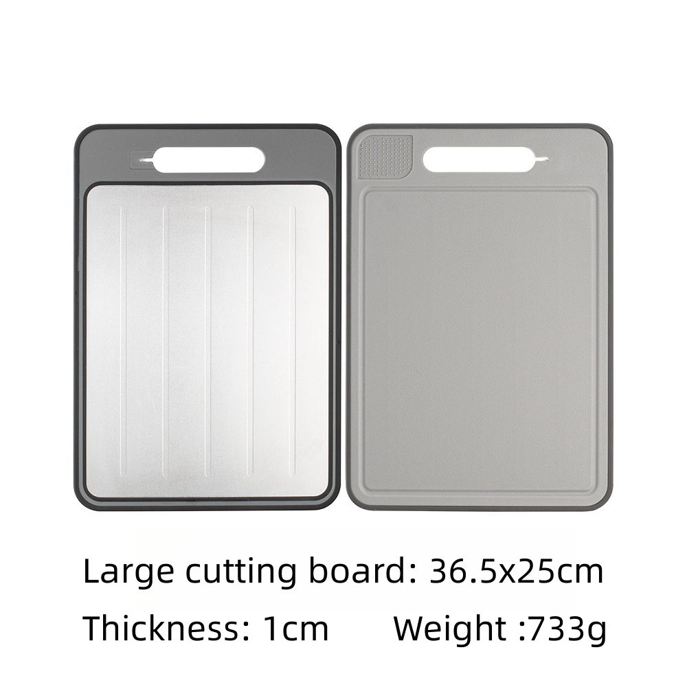 Tagliere per scongelamento da cucina Funzione di scongelamento Tagliere per scongelamento fisico Utensili per macinare l'aglio da cucina Affilacoltelli: Luce Verde