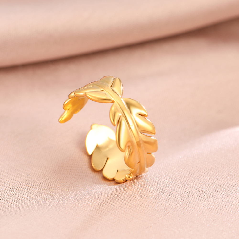 Anillos de acero inoxidable bohemio geométrico abierto ajustable anillo ancho Vintage anillo fino para mujer joyería de aniversario: BLANCO