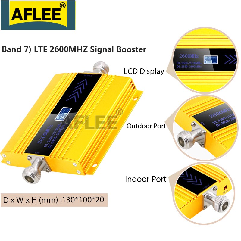 1PCS LTE 2600Mhz 4G Cellular Amplifier B7 FDD LTE 2600mhz 4G Network Mobile Signal Booster 4G CellPhone Signal Repeater