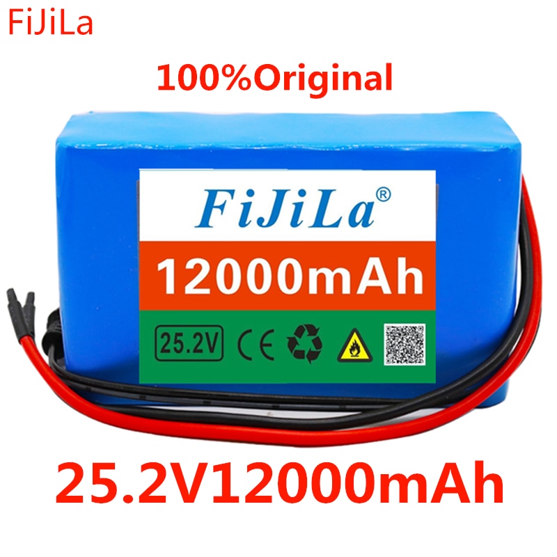 24V 12Ah de la batería de litio de 25,2 v 12000mAh de la bicicleta eléctrica, ciclomotor/eléctrico/Paquete de batería de iones de litio con