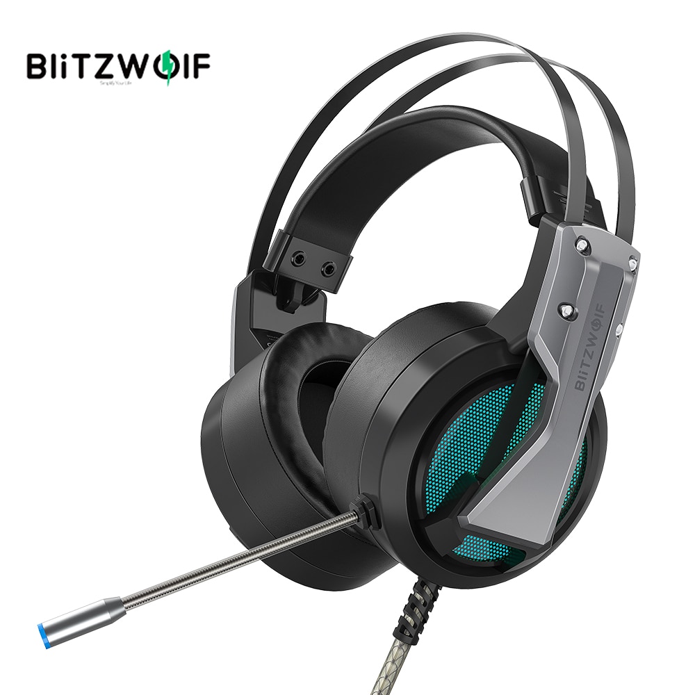 BlitzWolf BW-GH1 Gaming Headphone with Microphone 7.1 Surround Sound Noise Isolating Game Headset Gaming for Computer PC for PS4