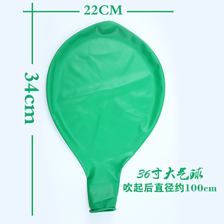 Extra large balloon 36 inch latex balloon lifted off the ground birthday wedding celebration wedding decoration balloon: 1pcs 36 inch green