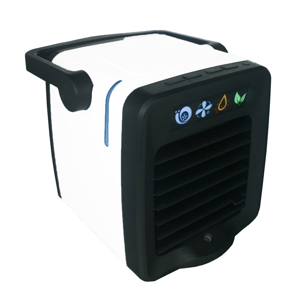 Mini desktop klimaanlæg blæser bil aromaterapi maskine multifunktionel hjemmebefugter luftkøler sommer vigtigt: Sort