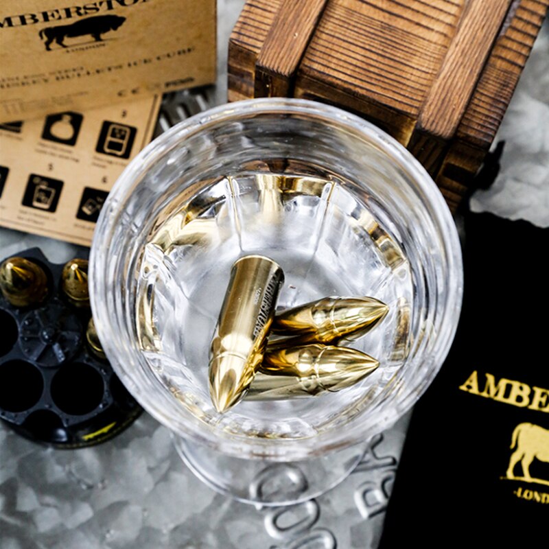 High-Qualiy stainless Steel Ice Cube Freezer Metal Ice Grain Ice Artifact Whiskey Wild Vodka Edward Frozen Stone Box