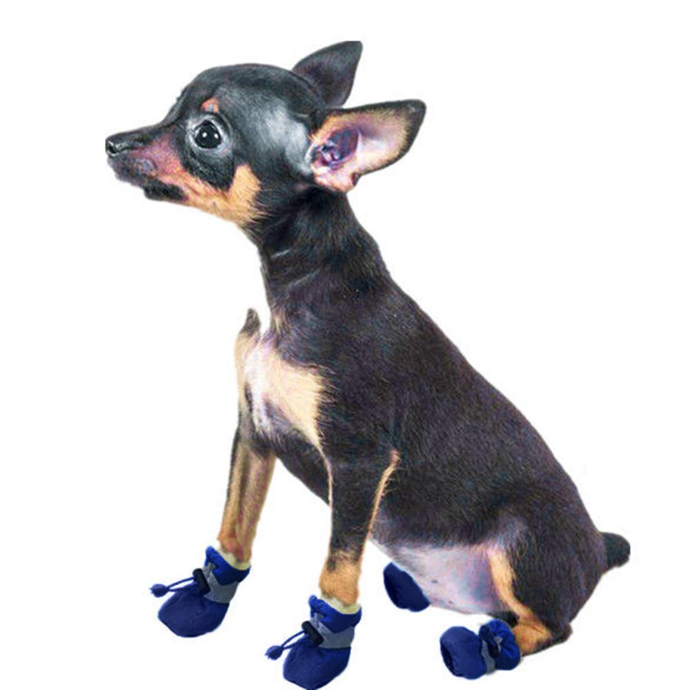4 stks/set Winter Warm Schoenen voor Honden puppy Hond Laarzen Sneakers Anti-slip Pet Laarsjes Hond Levert S- XXL