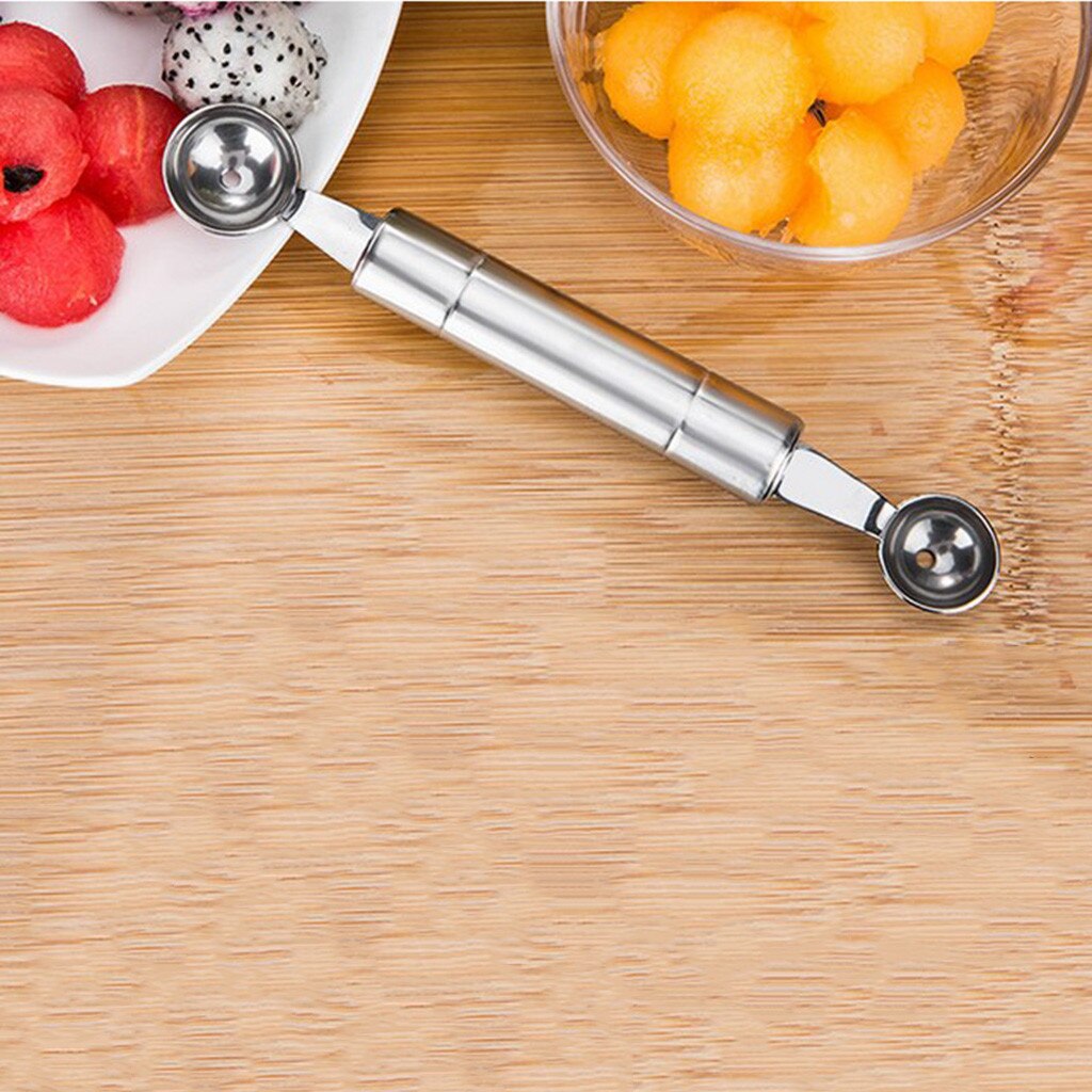 1 piezas de fruta cuchara práctica herramienta multifunción hogar fruta cuchara sandía cuchara fruta cavar bola ложка
