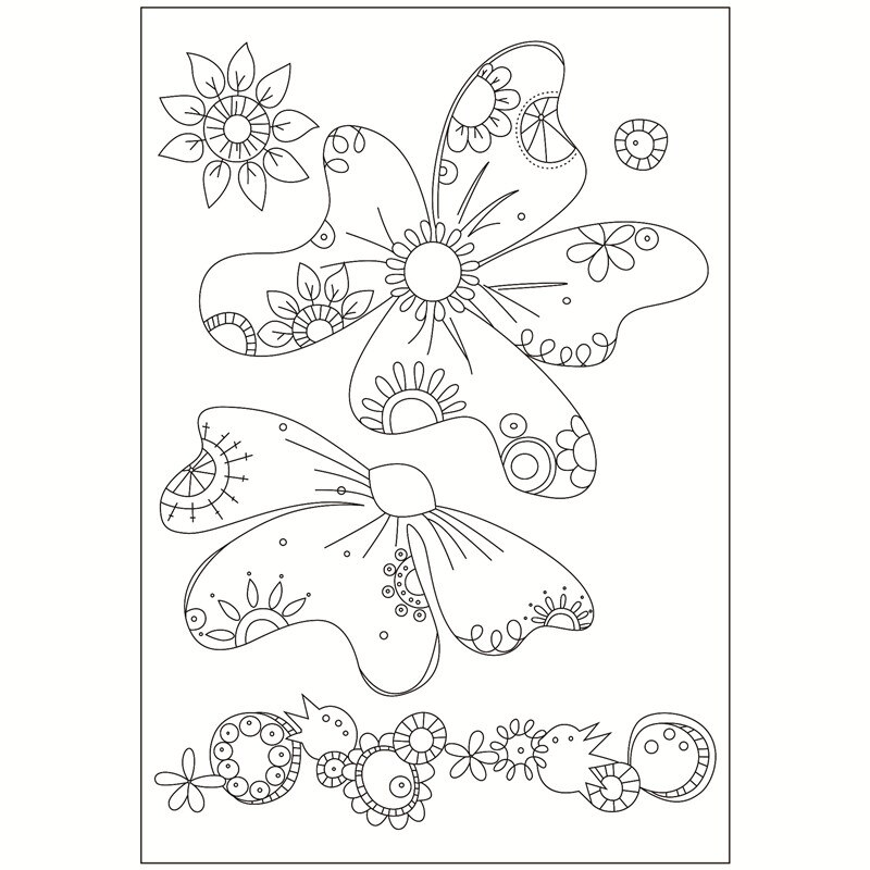 11x16weird Transparent Silicone Rubber Stamp Sheet Cling Scrapbooking DIY Cute Pattern Photo Album PaperCard Decor figure Stamp: YELLOW