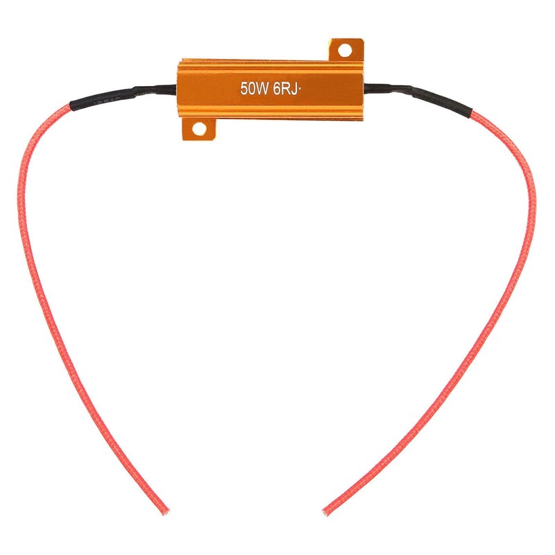 10 Pcs 50W 6Ohm Led Load Weerstanden Voor Led Richtingaanwijzers Of Led Kentekenplaat Verlichting