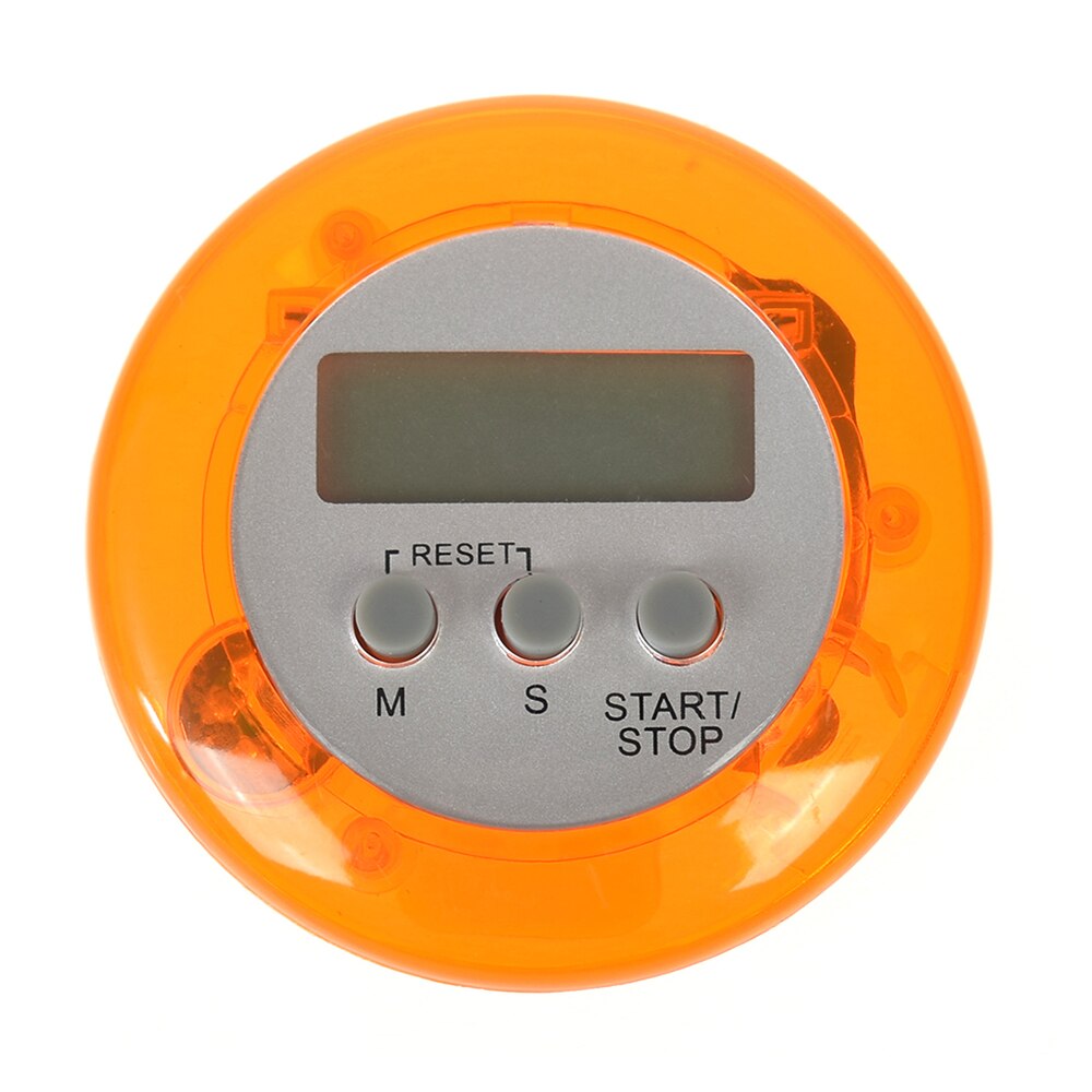 1 PC Mini LCD Digital Timer Magnetic Running Kitchen Countdown Alarm Clock Stopwatch Memory Function Kitchen Timer Tools: Orange