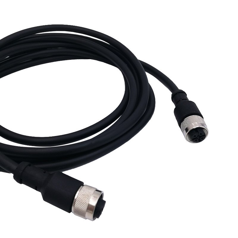 M12 sensor connector cable double head waterproof line male female 2m wire waterproof 4Pin 5Pin 8Pin sensor connectors