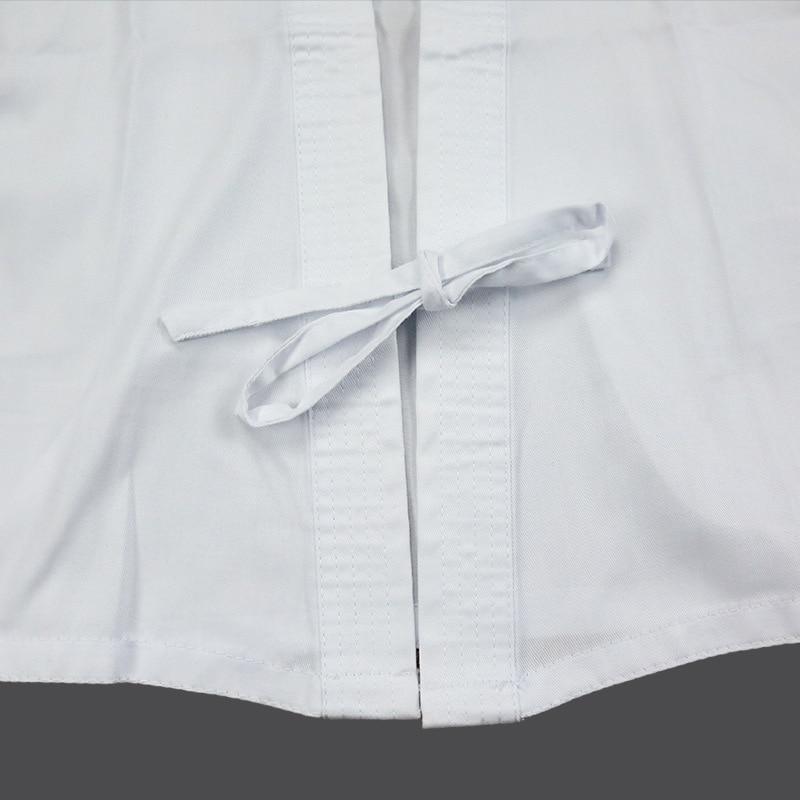 Uniforme de karate adulto masculino y femenino niños algodón karate trajes blanco Tae kwon do uniformes
